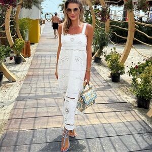 ZARA ZW COLLECTION EMBROIDERED STITCH DRESS